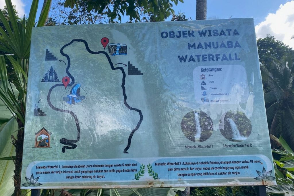 Entrance Fees in Manuaba Waterfall