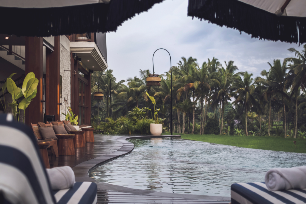 public infinity pool at asvara resort ubud